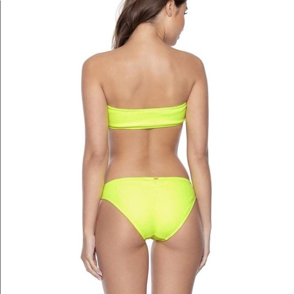 PilyQ Pineapple Reef Tube Bandeau Teeny Bikini NWT - Picture 2 of 10